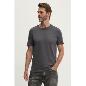 Alpha Industries tricou din bumbac barbati, culoarea gri, cu imprimeu, 138505