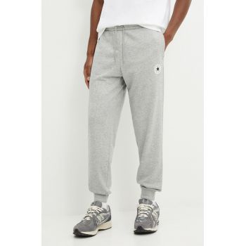 Converse pantaloni de trening culoarea gri, melanj, 10026982-A02