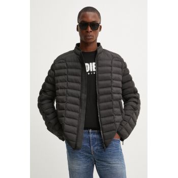 Diesel geaca W-PILOT barbati, culoarea negru, de tranzitie, A14719.0BHAZ