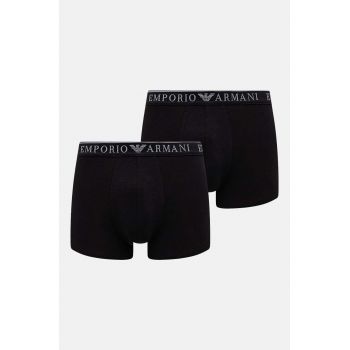 Emporio Armani Underwear boxeri 2-pack barbati, culoarea negru, 111769 4F720