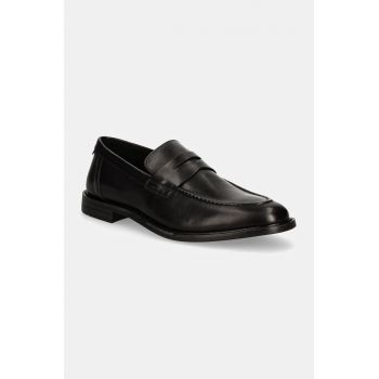 Gant mocasini de piele Lozham barbati, culoarea negru, 29671746 G00