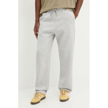 Hollister Co. pantaloni de trening culoarea gri, melanj, KI334-4080