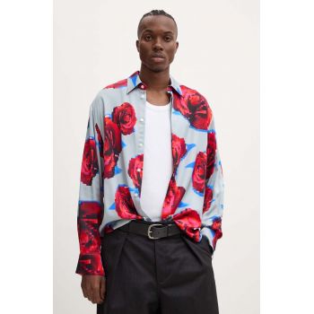 MSGM camasa barbati, culoarea gri, regular, 3740ME11.247552