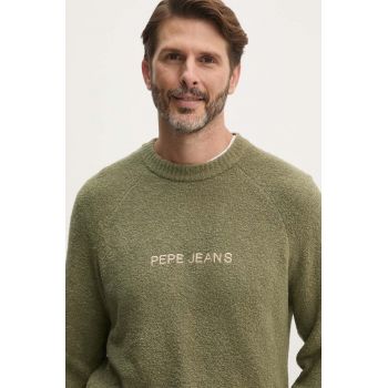 Pepe Jeans pulover CLOY barbati, culoarea verde, light, PM702461