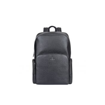 Rucsac unisex de piele cu compartimente multiple