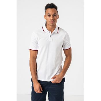 Tricou polo slim fit din bumbac