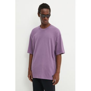 Vans tricou din bumbac barbati, culoarea violet, neted, VN000G51CIF1