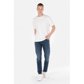 Blugi regular fit cu aspect decolorat Jack