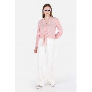 Blugi relaxed fit cu talie inalta