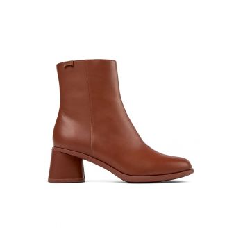 Botine de piele cu toc patrat Kiara 1345