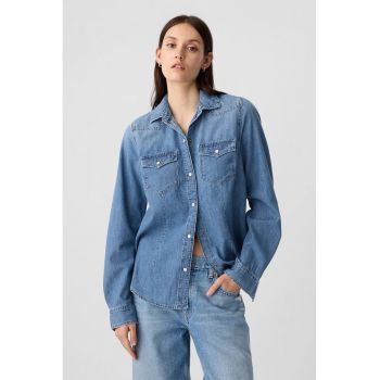 Camasa de denim cu capse