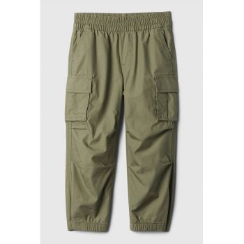 Pantaloni cargo scurti cu talie elastica