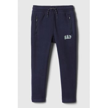 Pantaloni de trening uni cu talie ajustabila