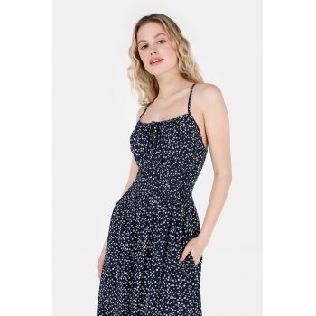 Rochie lunga cu imprimeu floral