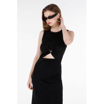 Rochie maxi slim fit cu decupaje