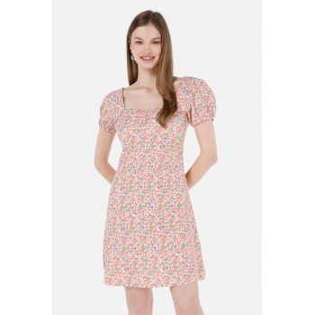 Rochie slim fit cu model floral