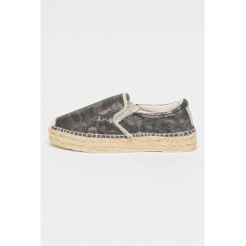 Espadrile textile cu model