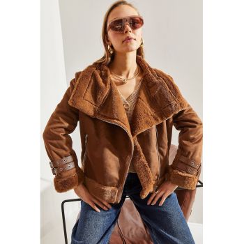 Jacheta de blana shearling sintetica