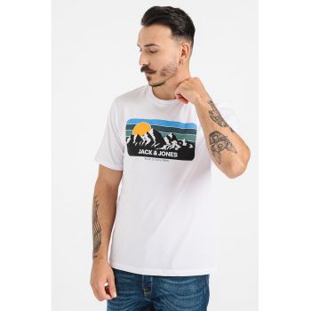 Tricou de bumbac cu imprimeu grafic