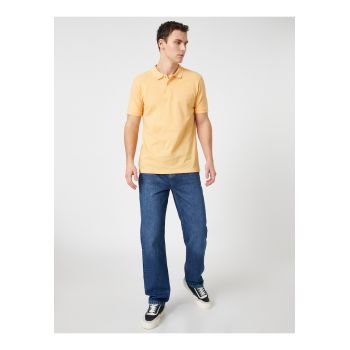 Tricou polo slim fit de bumbac