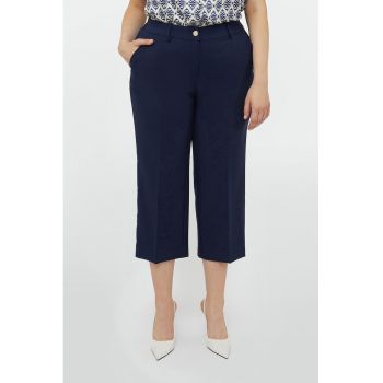 Pantaloni uni crop