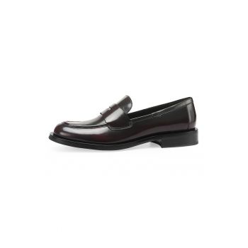 Pantofi loafer de piele cu aspect decolorat