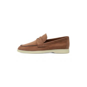 Pantofi loafer de piele intoarsa