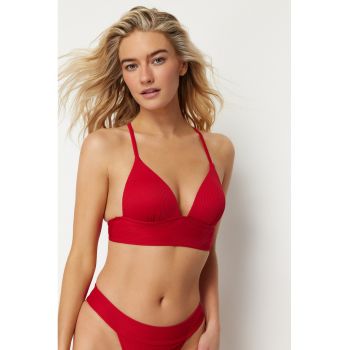 Sutien striat de baie cu bretele racerback