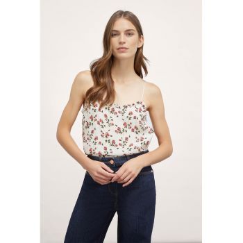 Top cu imprimeu floral