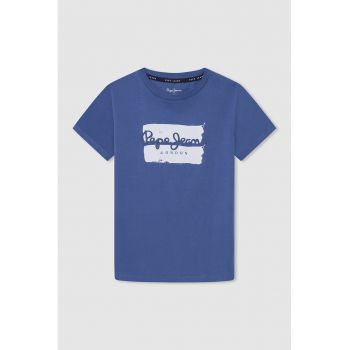 Tricou de bumbac cu imprimeu logo