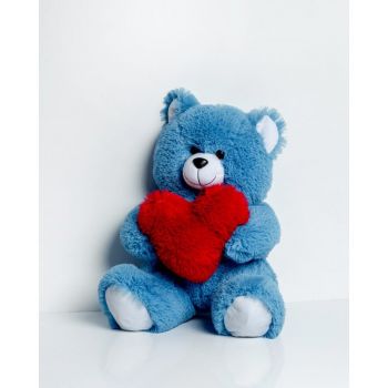 Jucarie FRANK teddy bear 50 cm blue