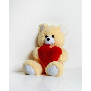 Jucarie FRANK teddy bear 50 cm cream