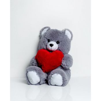 Jucarie FRANK teddy bear 50 cm grey