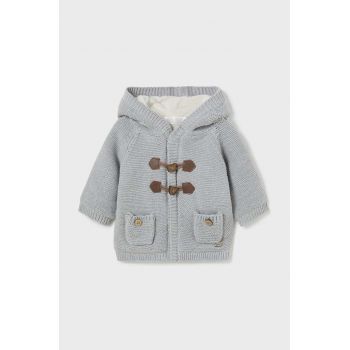 Mayoral Newborn cardigan copii culoarea gri, 2303