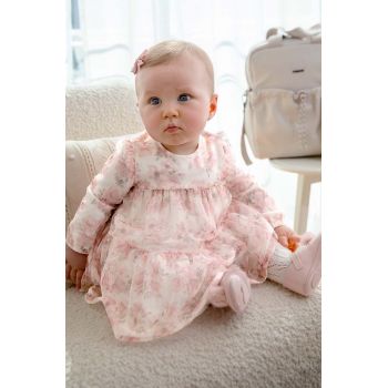 Mayoral Newborn rochie bebe culoarea roz, mini, evazati, 2805