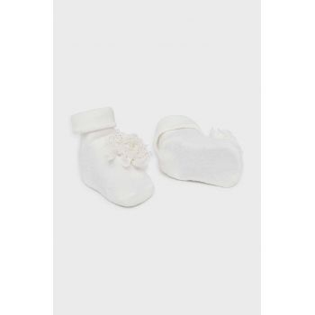 Mayoral Newborn sosete bebe culoarea bej, 9763