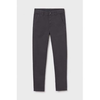 Mayoral pantaloni copii culoarea gri, neted, 530