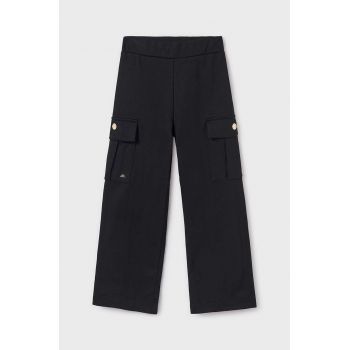 Mayoral pantaloni copii culoarea negru, neted, 7551