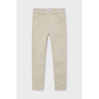 Mayoral pantaloni copii culoarea roz, cu imprimeu, 4546