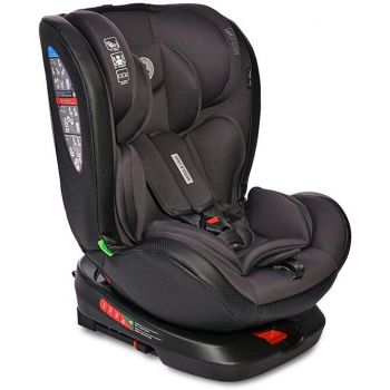 Scaun Auto Nebula i-Size Isofix Rotativ 0 Luni-12 Ani 40-150 cm Negru