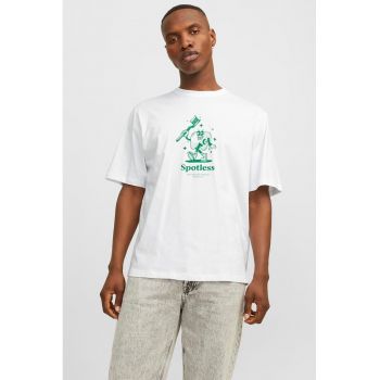 Tricou lejer de bumbac cu imprimeu