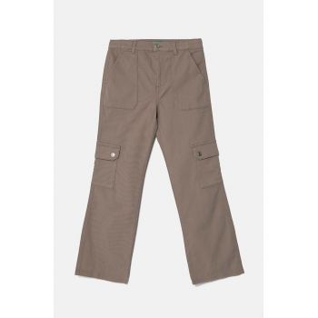 United Colors of Benetton pantaloni copii culoarea bej, neted, 46C0CE03D