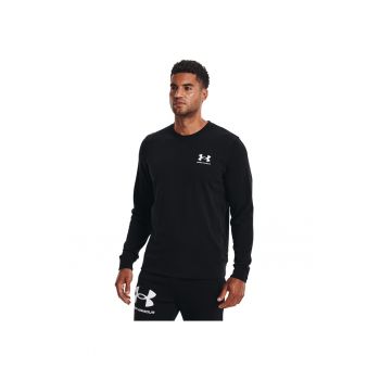 Bluza sport barbati - UA RIVAL TERRY LC CREW - Bumbac/Poliester - Negru