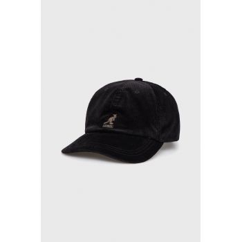 Kangol Căciulă culoarea negru, material neted