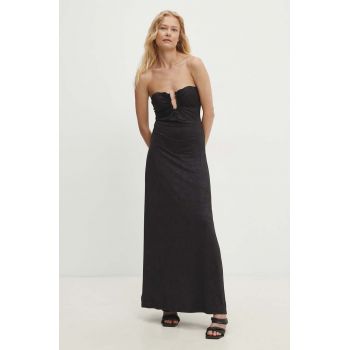 Answear Lab rochie culoarea negru, maxi, evazati