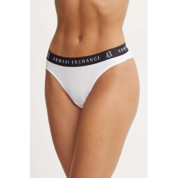 Armani Exchange chiloti brazilieni culoarea alb, 947028 CC502