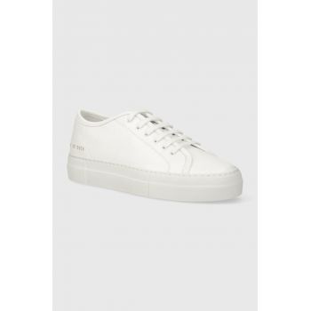 Common Projects sneakers din piele Tournament Low Super in Leather culoarea alb, 4017