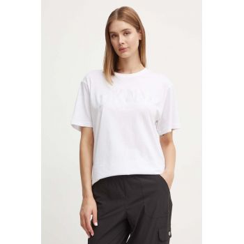 Dkny tricou din bumbac femei, culoarea alb, DP4T9812