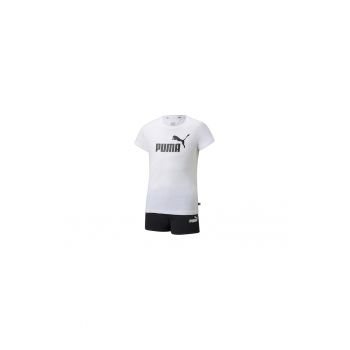 Echipament sportiv copii - Logo Tee & Shorts Set G - alb/negru