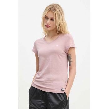 G-Star Raw tricou din bumbac femei, culoarea roz